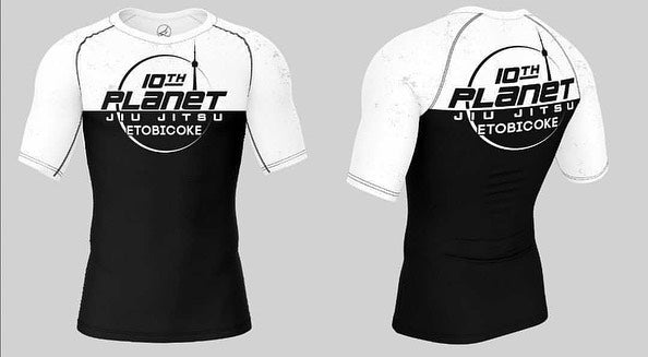 10th Planet Black and White Rashguard