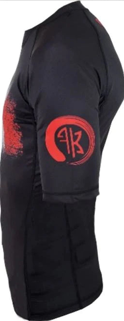 Flawless Kimono Black Canada Flag Rash guard
