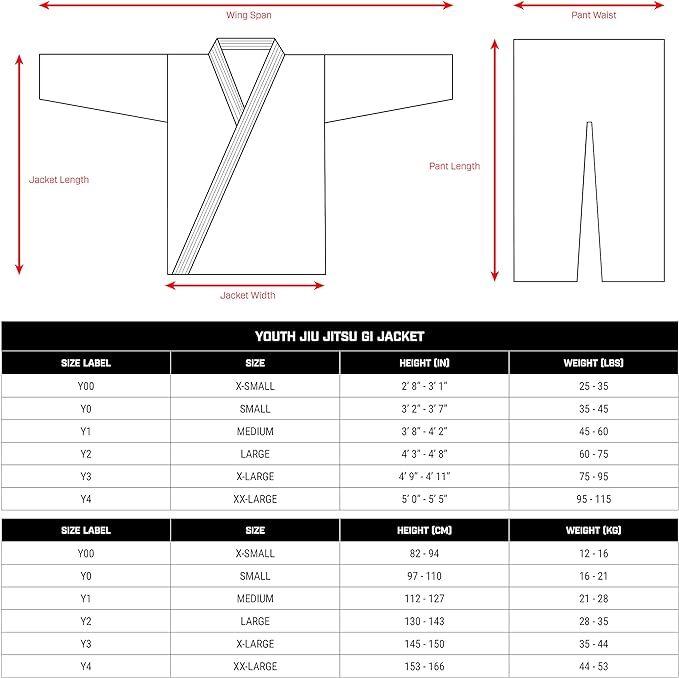 Hayabusa Kids Gi - Multiple Colors