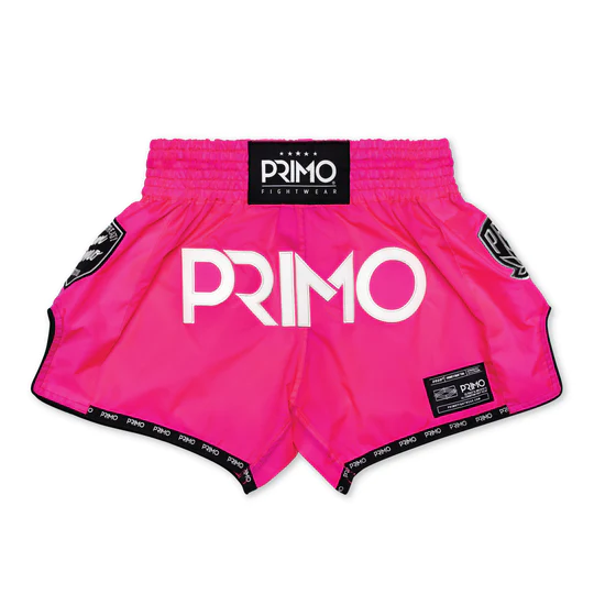 Primo Muay Thai Shorts - Super Nylon - Pink Harlem World