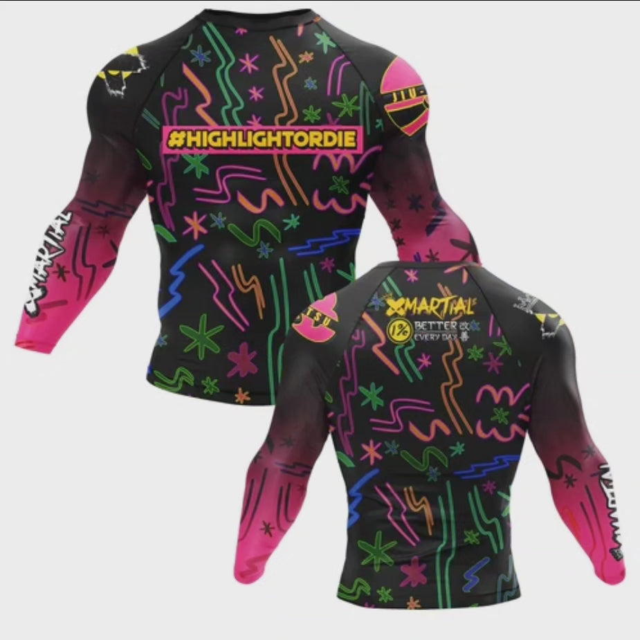 Highlight Or Die Rash Guard