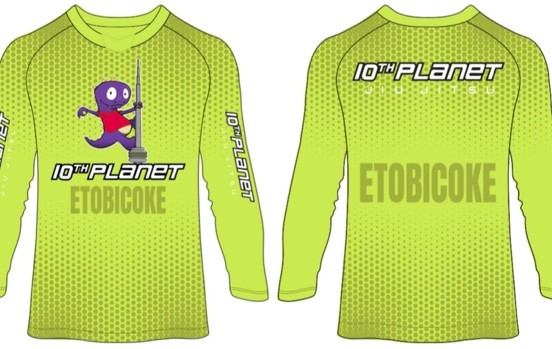 10th Planet Dino Rashguard Green