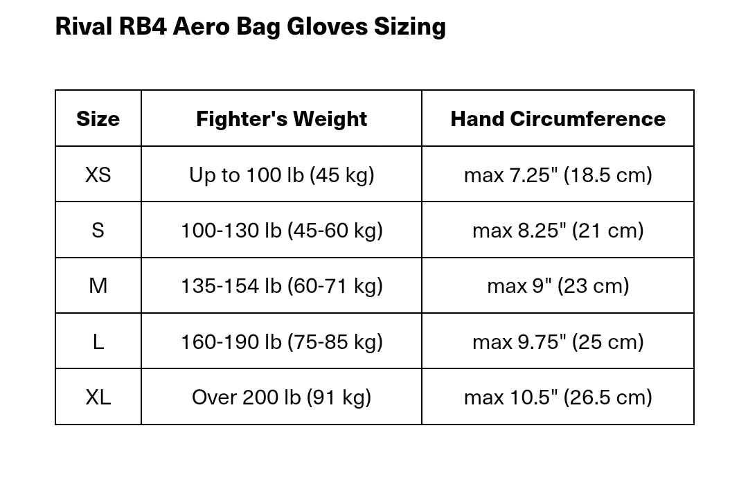 RIVAL RB4 Bag Glove
