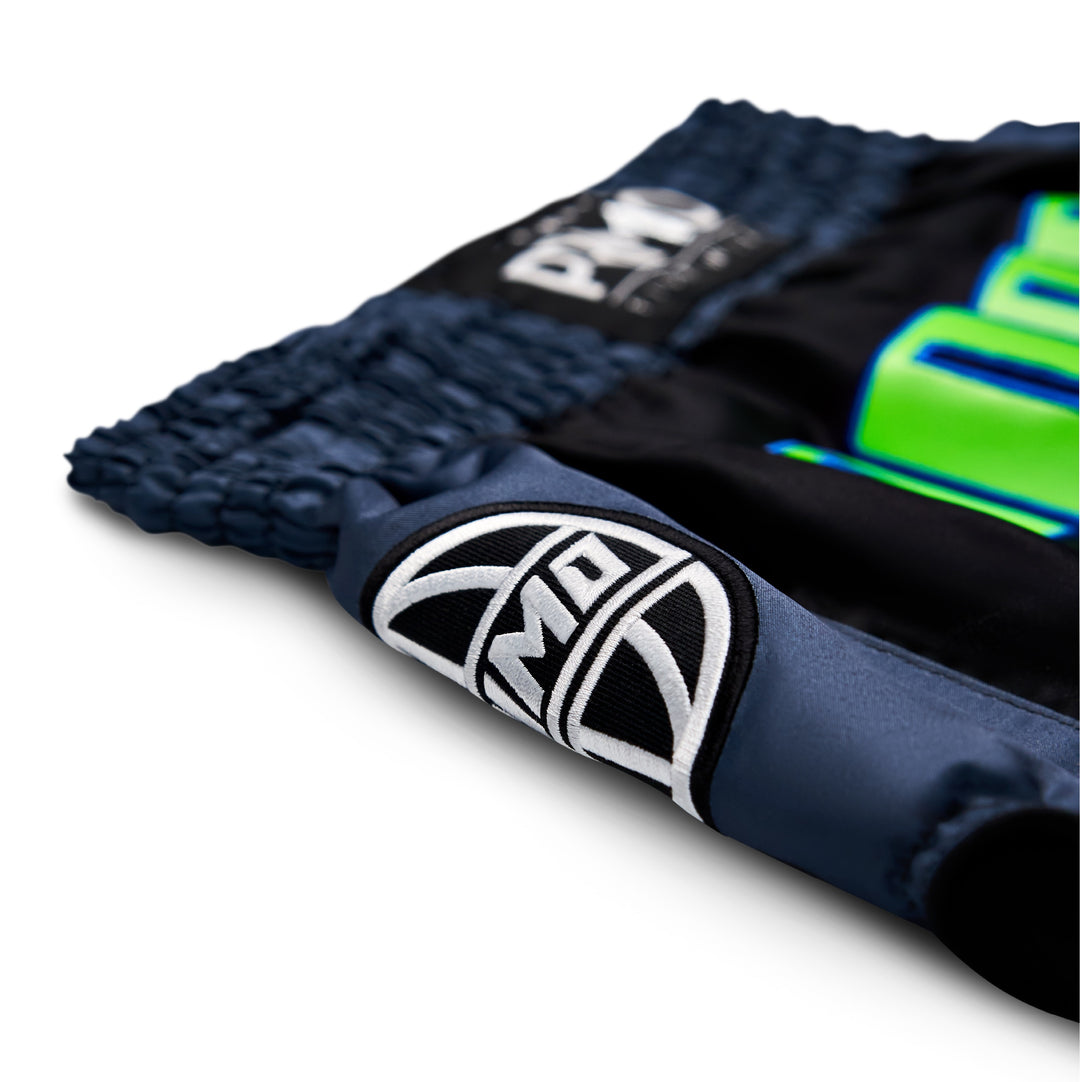 Primo FightWear - Trinity Series Microfiber Muay Thai Shorts - Black