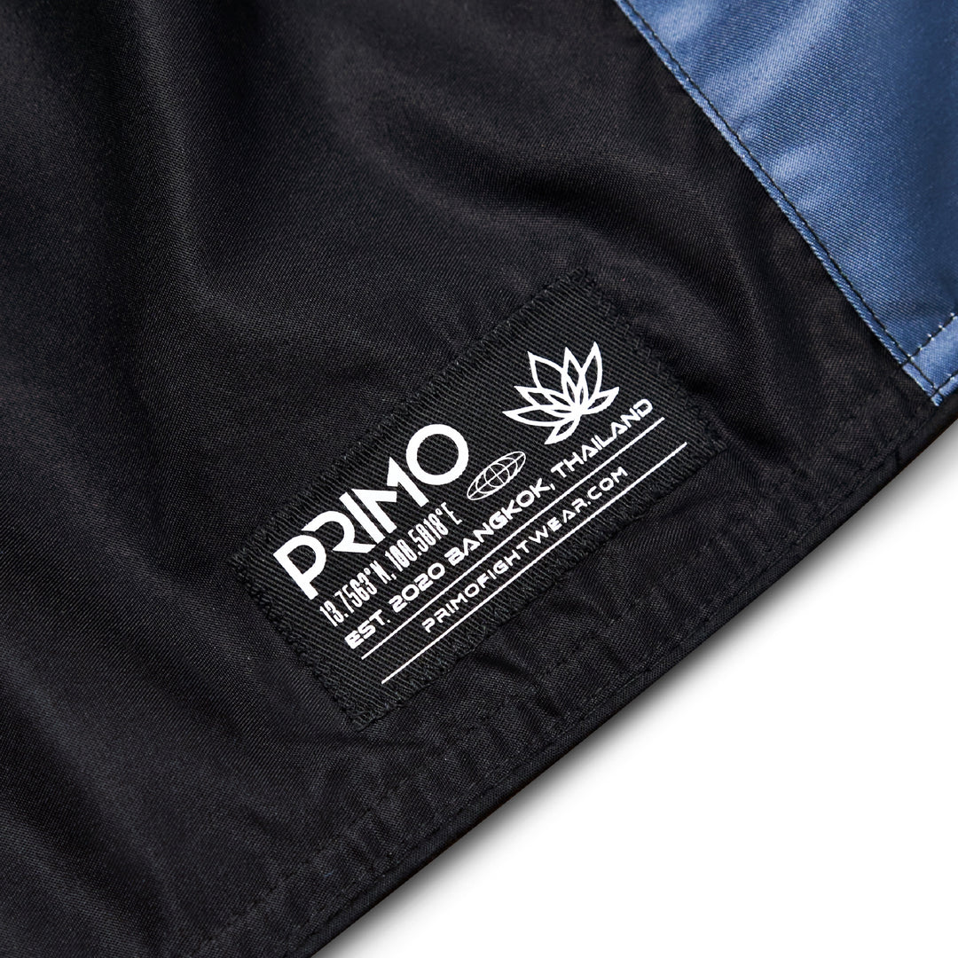 Primo FightWear - Trinity Series Microfiber Muay Thai Shorts - Black