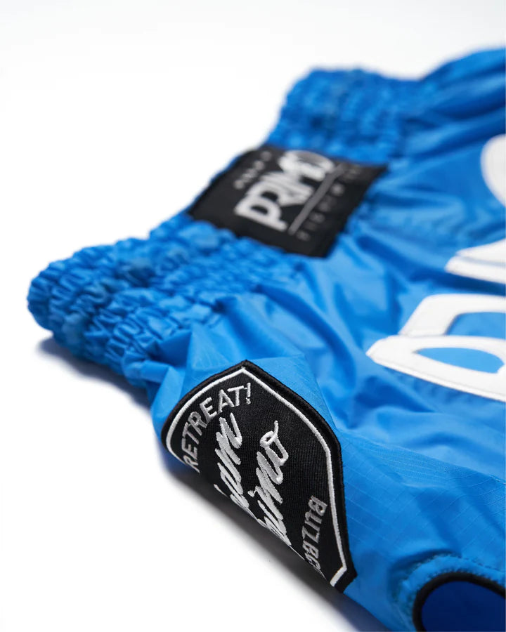 Primo Muay Thai Shorts - Super Nylon - Blue Jay