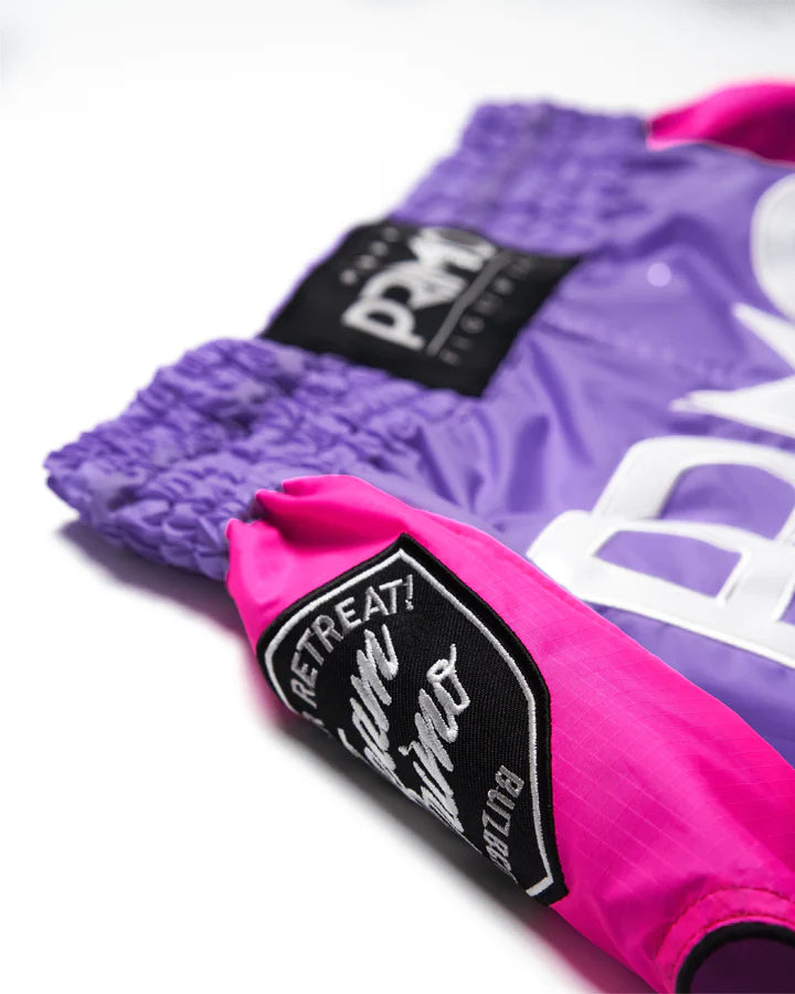 Primo Muay Thai Shorts - Super Nylon - Purple Rain