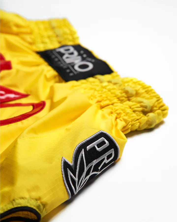 Primo Muay Thai Shorts - Super Nylon - Stadium Yellow