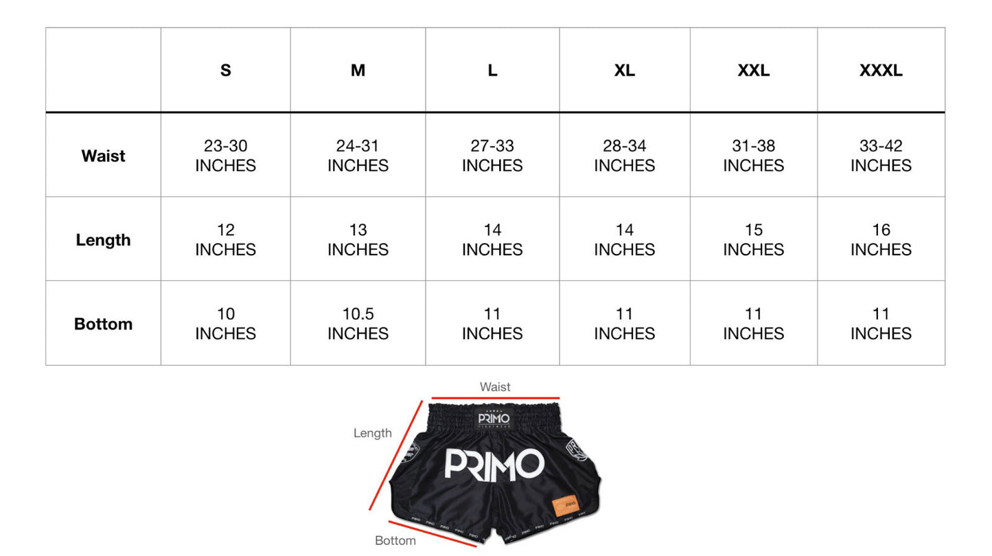 Primo Muay Thai Shorts - Super Nylon - Black Panther II
