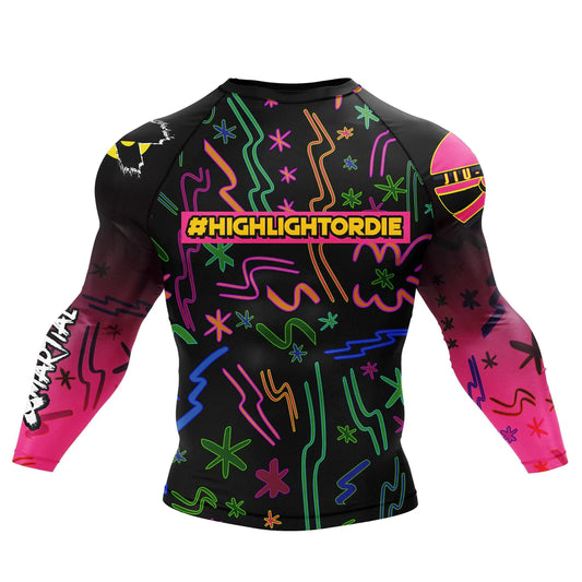 Xmartial MB Highlight or Die Rash Guard
