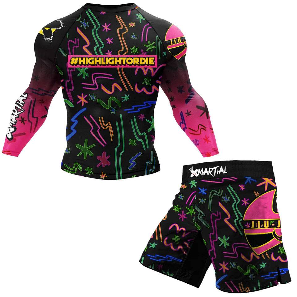 Xmartial MB Highlight or Die Rash Guard