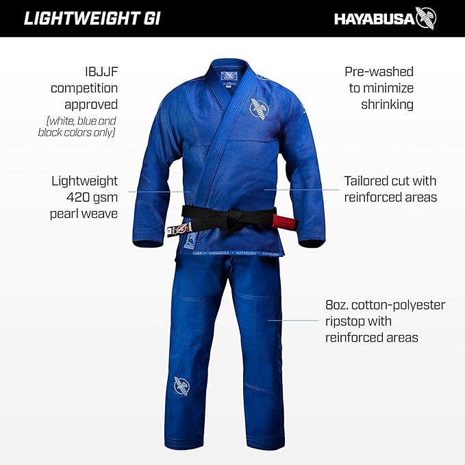 Hayabusa Lightweight Jiu Jitsu Gi - Multiple Colours