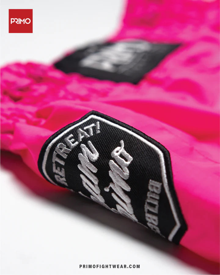 Primo Muay Thai Shorts - Super Nylon - Pink Harlem World
