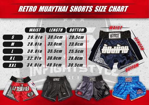 InFightStyle Muay Thai Shorts - All Black