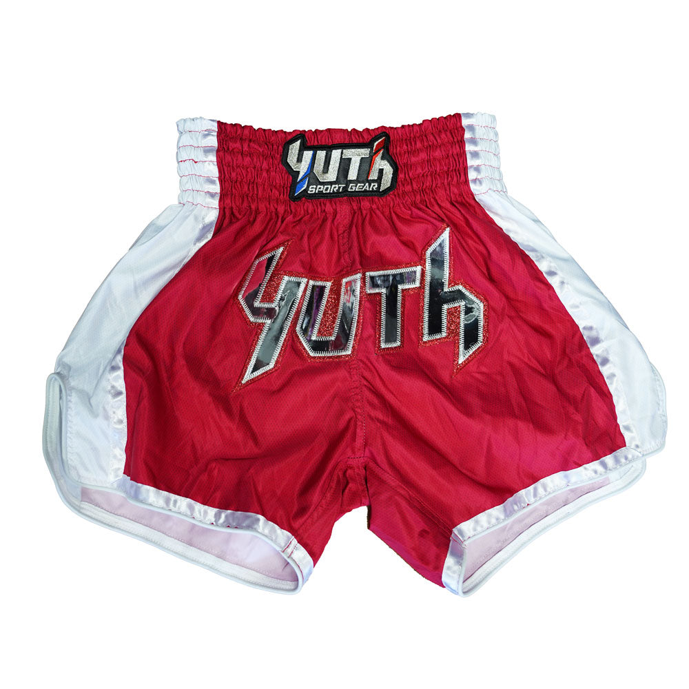Yuth Sports Gear Muay Thai Shorts - Red & Gold