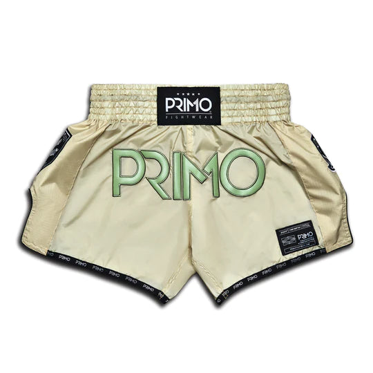 Primo Muay Thai Shorts - Super Nylon - Mantis Tan