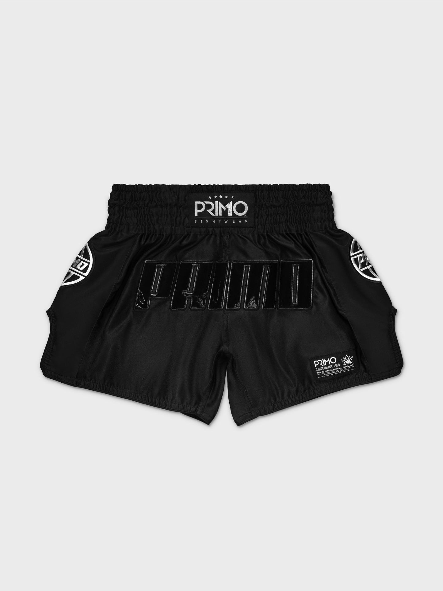 Primo Muay Thai Shorts - Trinity Series Microfiber - Black