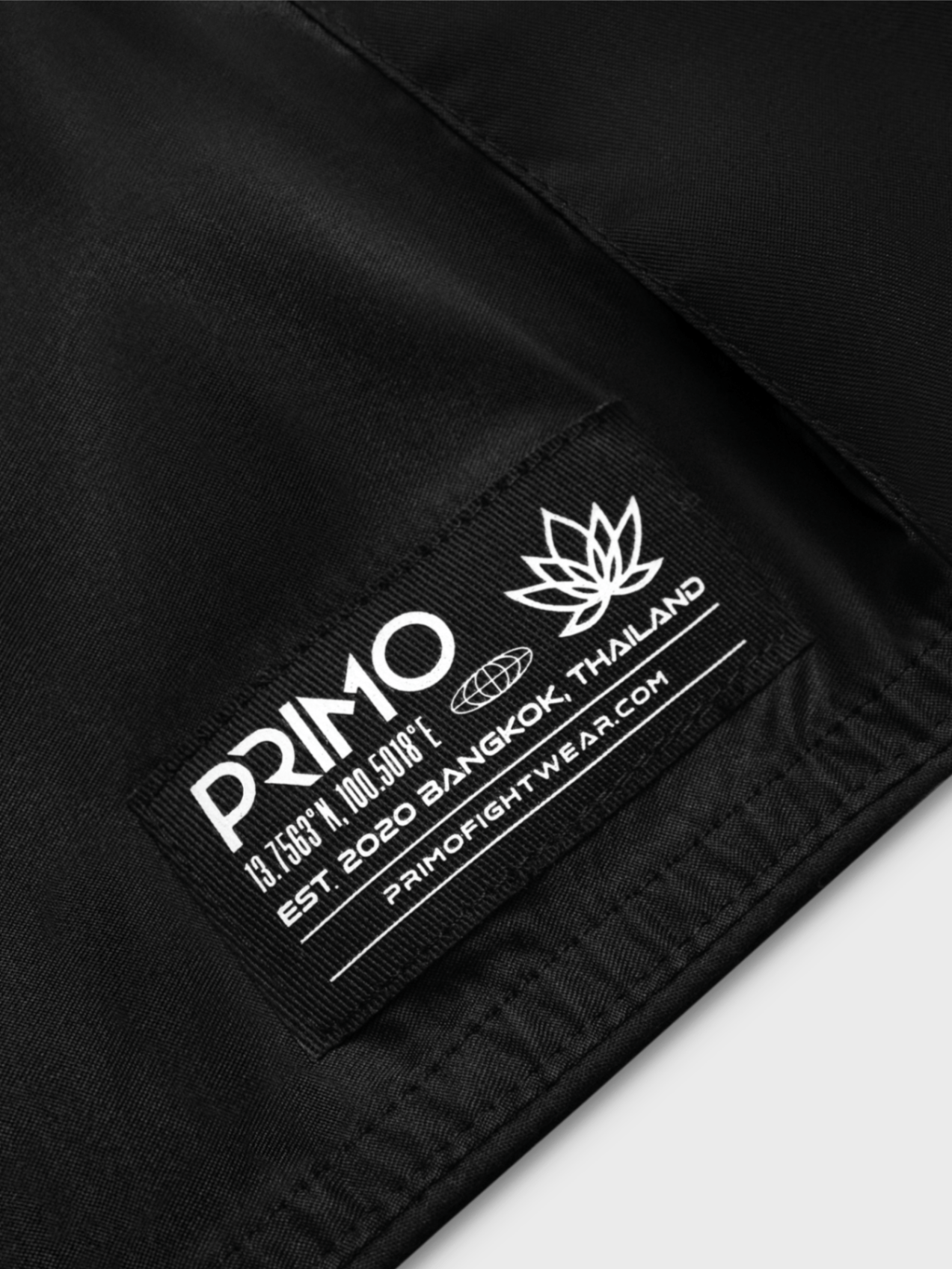 Primo Muay Thai Shorts - Trinity Series Microfiber - Black